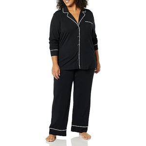 OEM/ODM Vêtements de nuit d'été personnalisables Ensemble de pyjama modal en bambou deux pièces pour femmes Vêtements de détente plissés - Product Image 5