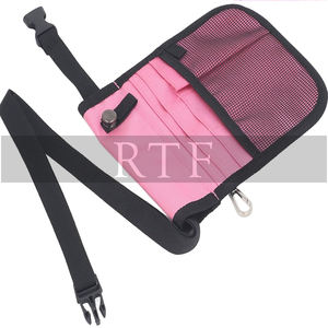 Pink Multi Compartment Polyester/Cotton Unisex Fanny Pack by Raw to Fine for <b>Nurses</b> Medical <b>Bag</b> for Daily Outdoor Casual Use - Product Image 6