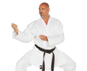 เครื่องแบบคาราเต้ GI ชุดฝึกผ้าฝ้ายเฮฟวีเวต100พร้อมสายรัดที่ทนทานระบายอากาศได้ดีชุดฝึกออกแบบโลโก้ได้ตามต้องการ - Product Image 2