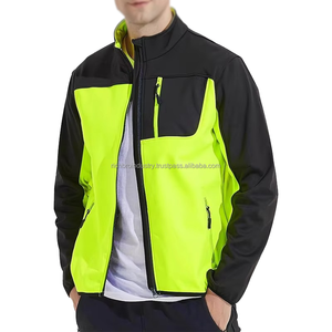 Ropa deportiva informal para hombre al por mayor, diseño de retazos, bolsillos delanteros con cremallera, impermeable, a prueba de viento, transpirable, camisetas de entrenamiento para correr - Product Image 6