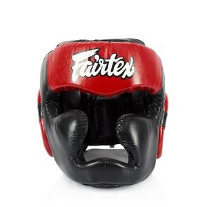Dernier modèle de protège-tête de sparring Fairtex à vision diagonale rouge et noir, logo personnalisé, protection d'entraînement de kickboxing, sécurité de la tête - Product Image 6