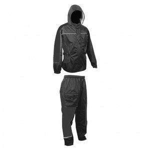 Duradero y cómodo traje de lluvia de nailon para motocicleta, chaqueta y pantalones impermeables transpirables con características de seguridad para días lluviosos - Product Image 1