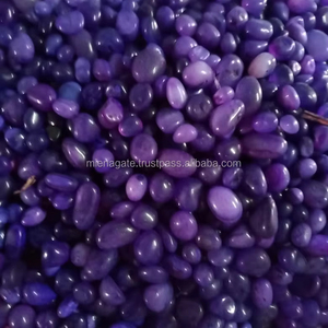 Haute qualité Agate Onyx décoratif violet/rose pierres roulées en gros pierres précieuses galets pavés pour la guérison décoration jardin - Product Image 4