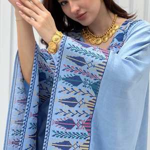 Meilleures ventes Abaya en soie faite à la main à manches longues Anti-rides Adultes Hiver Tissu en velours côtelé Chaud Saisons froides Traditionnel Musulman - Product Image 4