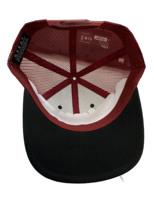 Venta al por mayor gorras Snapback 6 paneles de goma Logo alta calidad mezcla negro/rojo Color gorra de camionero para los hombres en la fábrica de Vietnam