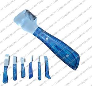 TARIQ MFG CO couteaux à dénuder pour animaux de compagnie en acier inoxydable 6 pièces ensemble outils de toilettage professionnels pour chiens poignée confortable et lames tranchantes - Product Image 3