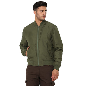 แจ็กเก็ตบอมเบอร์แบบมีซิป, แจ็คเก็ตบอมเบอร์กันลมกันน้ำสำหรับกลางแจ้งฤดูหนาวฤดูใบไม้ร่วงพร้อมกระเป๋า - Product Image 1