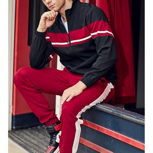 Sudadera Colorblock y pantalones de chándal para hombre, conjunto de chándal informal de 2 piezas, jersey de manga larga, conjunto de chándal para correr - Product Image 2