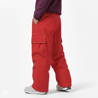 Pantalones de Esquí Cálidos y Holgados para Niños Unisex, Resistentes al Viento, Impermeables y Transpirables, con Aislamiento Thinsulate, para Invierno, Nieve y Snowboard