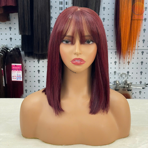 Venta al por mayor pelo Remy Vietnam mejor precio hueso recto paquetes de pelo con cierre de encaje 2X6 doble estándar 10 pulgadas Cyhair - Product Image 6