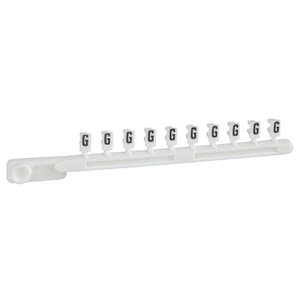 Per SCHNEIDER ELECTRIC Linergy TR Clip-In Marker AB1GG, Striscia Simbolica con Carattere G, Confezione da 10 Accessori per Cablaggio - Product Image 1