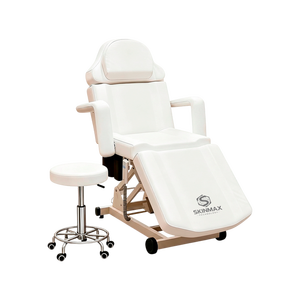 Camilla facial eléctrica para esteticistas con taburete - Product Image 1