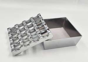 Cendrier artisanal en aluminium pour table, personnalisable, cendrier à fumer pour la maison, l'hôtel, le restaurant, les articles de bar, cendrier décoratif - Product Image 2