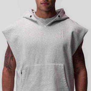 Haut sans manches tricoté pour homme, grande taille, respirant et confortable, style streetwear, coupe oversize, épaules tombantes - Product Image 3