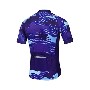 Vente en gros de maillots de cyclisme respirants à séchage rapide avec manches courtes Maillots personnalisés avec nom d'équipe - Product Image 2