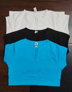 Colección de Vestidos Casuales de Verano para Mujer de Calidad, Tops Cómodos con Cuello en V y Diseño de Patrón Sólido Transpirable - Product Image 2