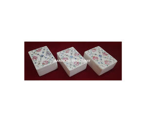 Diseño de flores antiguas y producto de alta calidad, mezcla de incrustaciones de mármol blanco, caja de joyería de nácar para caja de regalo de boda - Product Image 1