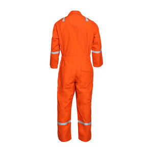 Orange Meta Aramid IIIA Fireproof Cotton Coverall Breathable Protective Workwear Safety Suit <b>Fire</b> <b>Resistance</b> for Work <b>Clothing</b> - Product Image 4
