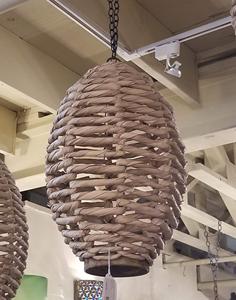 Vietrustic personalizar tamaño lámpara sombra colgante luz agua Jacinto yute lámpara sombra iluminación interior - Product Image 6