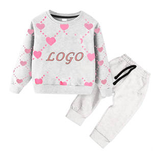 Otoño Invierno Niños Niñas Ropa para niños Jogger Niños Pantalones de chándal y Sudadera con capucha Conjunto Niños Chándales Chándal Conjuntos unisex - Product Image 5