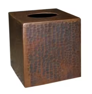 Latest Designer Hammered Tissue Box <b>Bathroom</b> <b>Set</b> Equipment Decorative Antique Copper Cover Tin Metal Tissue <b>Dispenser</b> - Product Image 2