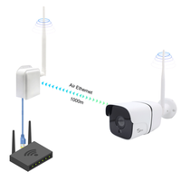 Cámara IP Anjielo 2MP WIFI HaLow, Protección de Seguridad Inteligente para el Hogar, Visión Nocturna de Larga Distancia de 1000m, Sistema de Intercomunicación, Blanco, Bajo Consumo