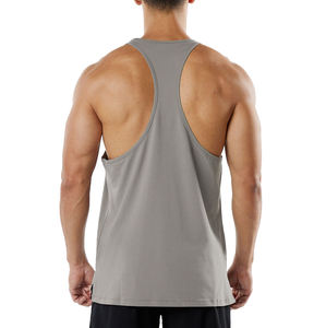 Débardeur de musculation en coton pour homme, respirant, sans manches, tricoté, avec fente latérale, style sport, grande taille - Product Image 6
