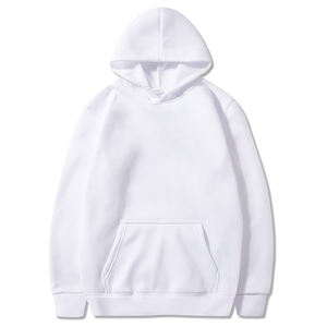 2025 logotipo impreso personalizado jersey en blanco hombres Sudadera con capucha de gran tamaño peso pesado francés Terry Sudadera con capucha al por mayor bordado liso Sudadera con capucha - Product Image 1