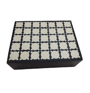 Caja de exhibición de resina blanca con Chip cuadrado, embalaje de joyería negra, accesorios de joyería, reloj, embalaje de joyería personalizado - Product Image 1