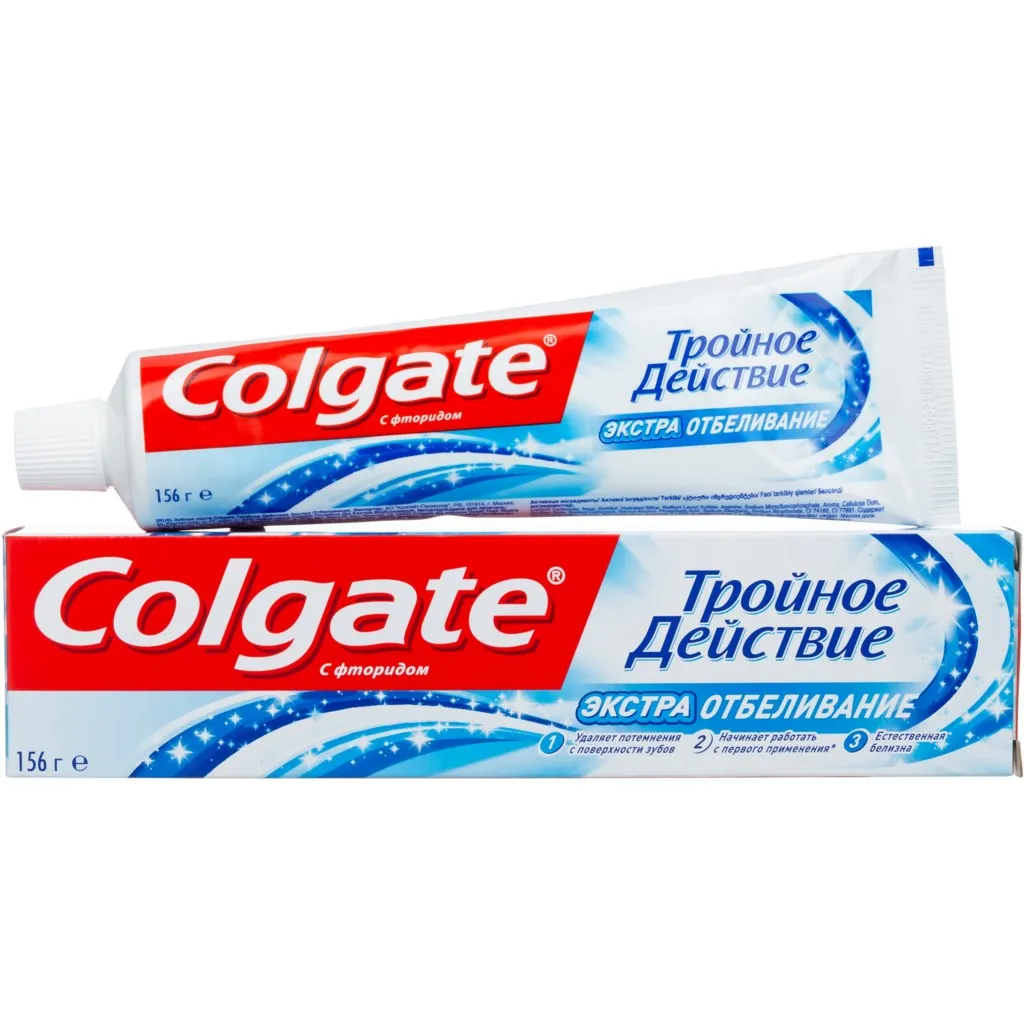 Colgate Optic White Advanced Toothpaste, Vibrant Clean Whitening Toothpaste