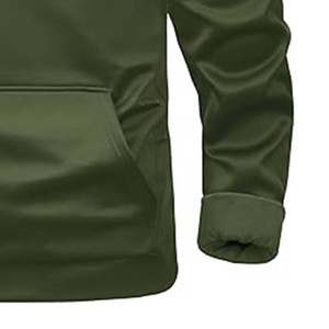 Sudadera con capucha de tela de punto de algodón 100% Unisex de Venta caliente sudaderas con capucha deportivas de patrón sólido impresas personalizadas - Product Image 6