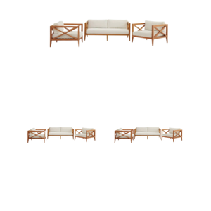 ชุดโซฟาพักผ่อนแบบทันสมัยเฟอร์นิเจอร์ไม้สักกลางแจ้งเฟอร์นิเจอร์ในสวนทำจากไม้ที่พักแขนของโรงแรมชุดโซฟากลางแจ้ง - Product Image 6