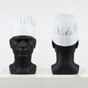 Gorro de Chef Unisex Premium de 200 GSM, Impermeable, de Polialgodón, Color Naranja, Ajustable, con Logotipo Bordado Personalizado, Gorro de Cocina - Product Image 3