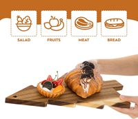 Planche à découper en bois de noyer noir, design arbre de Noël, durable, écologique, épaisseur 1,5 cm, décoration créative pour restaurant et salle à manger