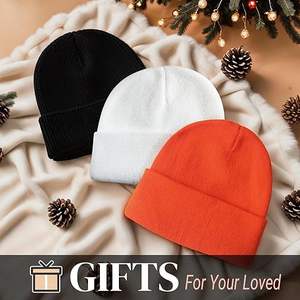 Por encargo en Pakistán Venta al por mayor de invierno Gorros Sombrero Precio barato Diseño liso de alta calidad de invierno Unisex Beanie Cap - Product Image 6