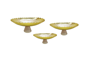 Bol à fruits décoratif fait à la main durable en aluminium métal décor à la maison accessoires de table vaisselle multi-usage disponible en gros - Product Image 4