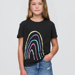 เสื้อยืดแขนสั้นสำหรับเด็กผู้หญิง, เสื้อยืดผ้าฝ้ายเนื้อนุ่มระบายอากาศใส่สบายพิมพ์ลายน่ารักมีสไตล์เสื้อลำลองสำหรับเด็ก - Product Image 4