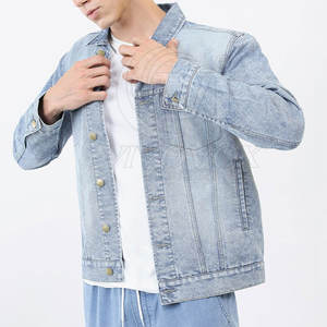 Ropa de moda Hombres Jeans Chaqueta a prueba de viento Hombres Jeans Chaqueta Venta caliente Hombres Jeans Chaqueta - Product Image 5