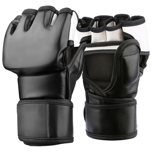 Gants de boxe MMA en cuir pour entraînement de combat Muay Thai pour adultes Gants de grappin MMA professionnels de couleur personnalisée - Product Image 1