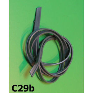 Par de embellecedores de goma grises para el parachoques delantero Lambretta LD - Product Image 1