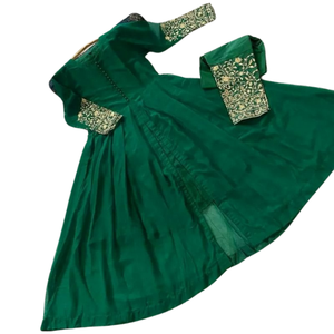 เดรสผ้าจอร์เจียอินเดียชุดปากีสถานผ้าโพลีเอสเตอร์ระบายอากาศใส่ไปงานปาร์ตี้สวมใส่ตามสั่งสี/ไซส์ของผู้หญิง - Product Image 3