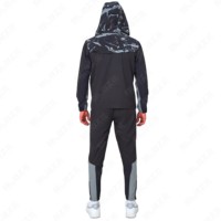 Conjunto de chándal cortavientos de dos piezas unisex personalizado, Sudadera con capucha cortavientos informal de fabricante con chándal cortavientos de dos piezas para correr