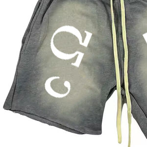 Meilleures ventes de shorts de sport d'été pour hommes, shorts de jogging de sport lavés à l'acide avec poche latérale, modèle décontracté et solide, OEM - Product Image 4