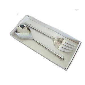 Ensemble de couverts à salade en acier inoxydable de la meilleure qualité avec fourchette et cuillère à salade pour servir pour la cuisine et le service alimentaire - Product Image 1