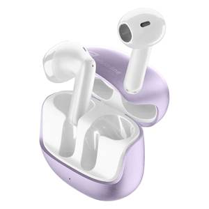 Audífonos BTPURETWSV 0969406 Blancos y Morados, Auriculares TWS con Bluetooth, Micrófono y Cancelación de Ruido - Product Image 3