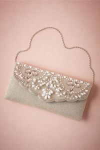 Bohemian Style Embroidery <b>Pearl</b> Hand Clutch <b>Bags</b> Fancy Design Evening Wedding Wholesale - Product Image 5
