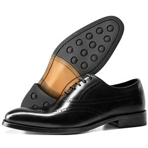 Zapatos Oxford Brogue para hombre, de cuero genuino de vaca, calzado formal de negocios para oficina, bodas y ocasiones diarias. - Product Image 5