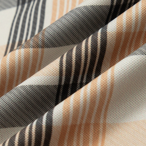 Camisa Informal Elegante de Manga Corta con Estampado Melange para Hombre Insidemen, IPS009AZ-62% Poliéster 33% Algodón 5% Elastano - Product Image 4