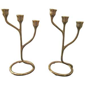 Modern Geometric Iron Wire Candle Holder - 6-Tier Tiered Metal Votive Tealight Candelabra for Wedding <b>Centerpiece</b> & Home Decor - Product Image 3