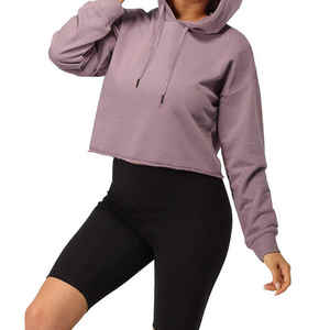 2025 Service OEM personnalisé 100% coton sweats à capuche et sweat-shirts pour femmes recadrée Streetwear vêtements décontractés vêtements pour l'hiver - Product Image 2